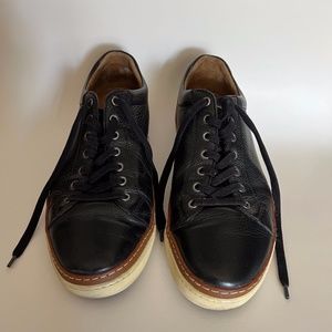 Allen Edmonds Porter Derby Dress Sneakers Black with Brown Trim Men's Shoes Size